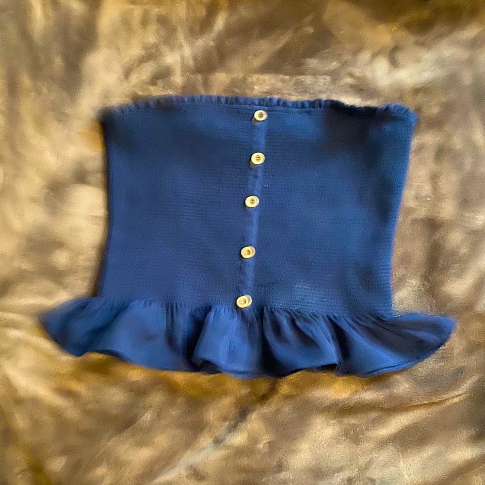 Nave blue tube top